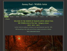 Tablet Screenshot of jeremypaulwildlifeartist.co.uk